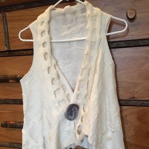 Felted Vest Handmade Beautiful!